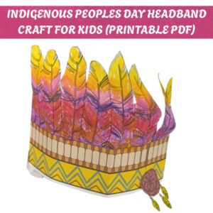 native american headband coloring pages, kids activity printable pdf