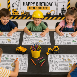 kids playing place mat game